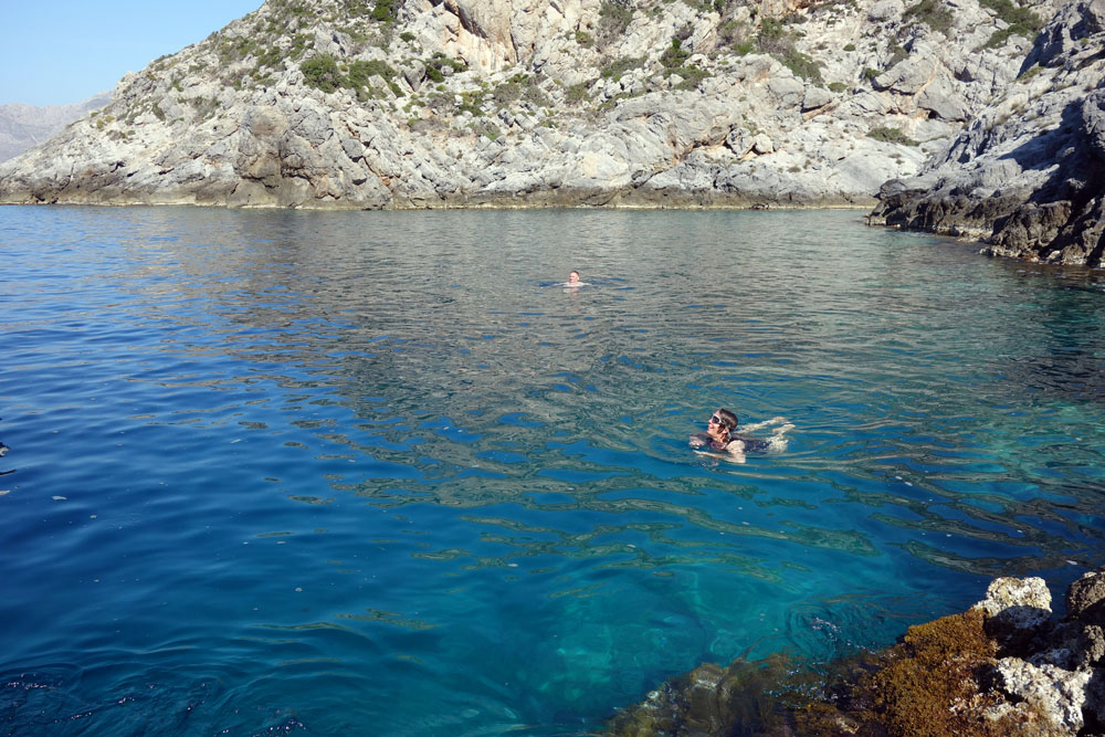 Swim before the Telendos boat leaves