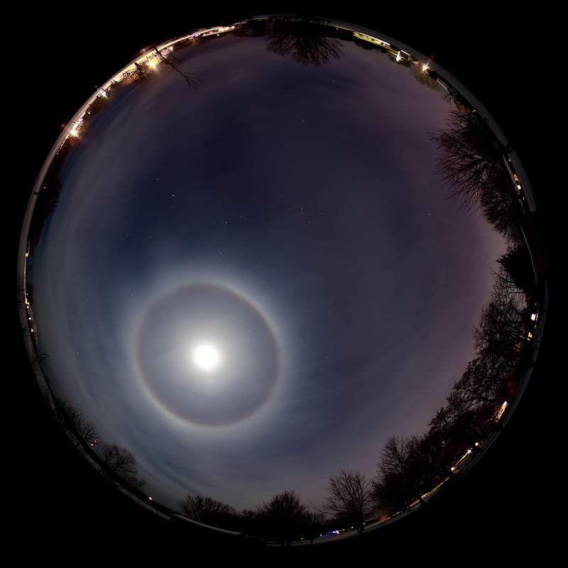 Year Ending Lunar Halo