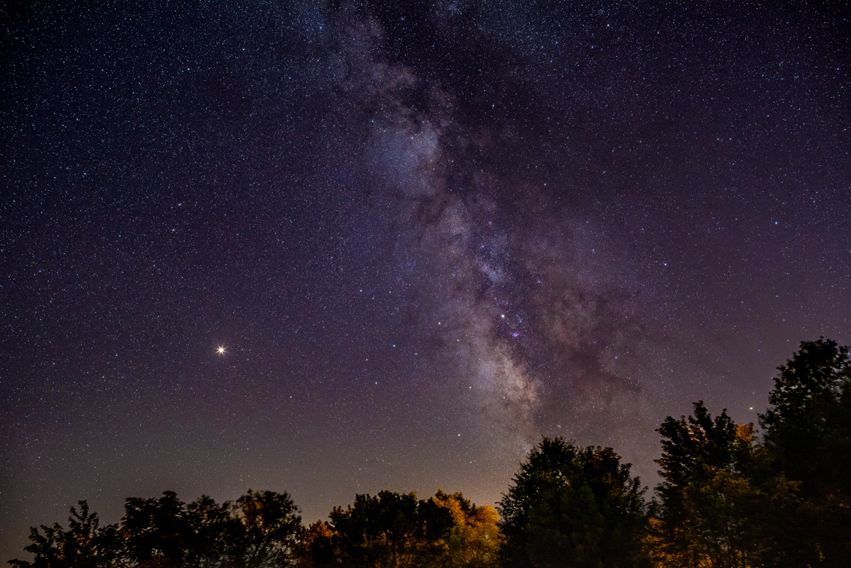 Mars and the Milky Way