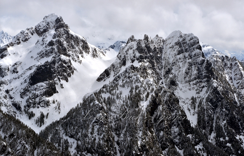 Del Campo Peak Foggy Pass Gothic Peak Cascade Mountains 364  