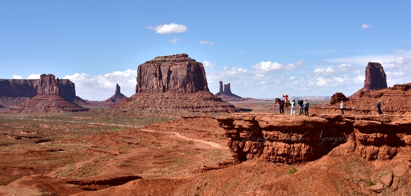 Nancy on horse at John Fords Point in Monument Valley Tribal Park Arizona-Utah 655  