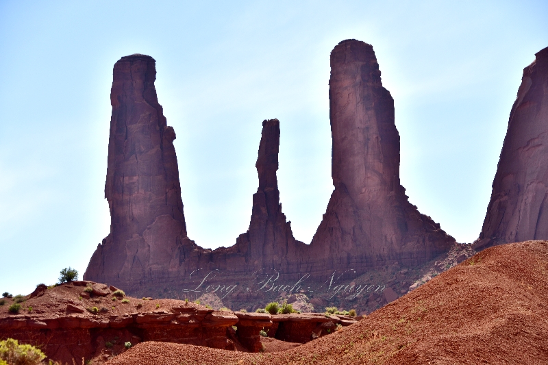 Three Sisters at Monument Valley Navajo Tribal Park 559 