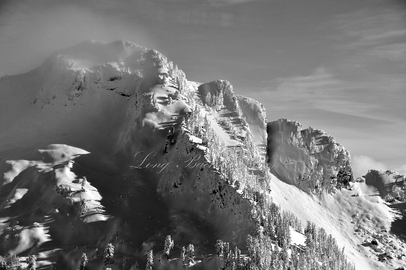 Heavy snow in Cascade Mountains 447 