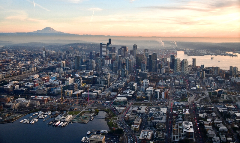 Seattle and South Lake Union Amazon Country Mount Rainier Washington State 173   