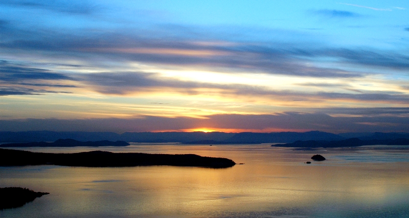 Sunset in San Juan Islands Washington 009  