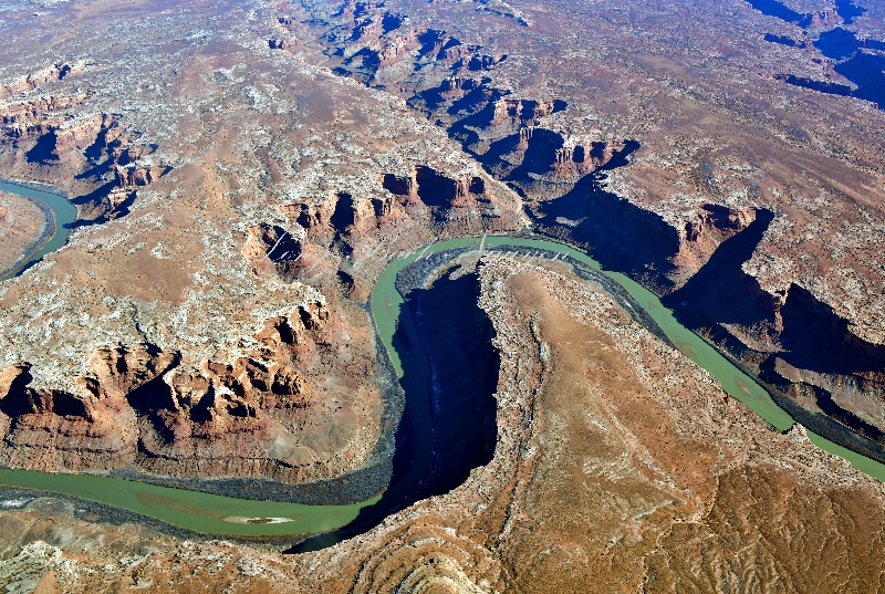 Green River, Labyrinth Canyon, Deadman Point, Hell Roaring Canyon, Mineral Point ,Utah 521  