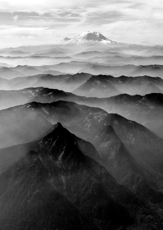 Grand Staircase to Mount Rainier US National Park Washington 448bw 