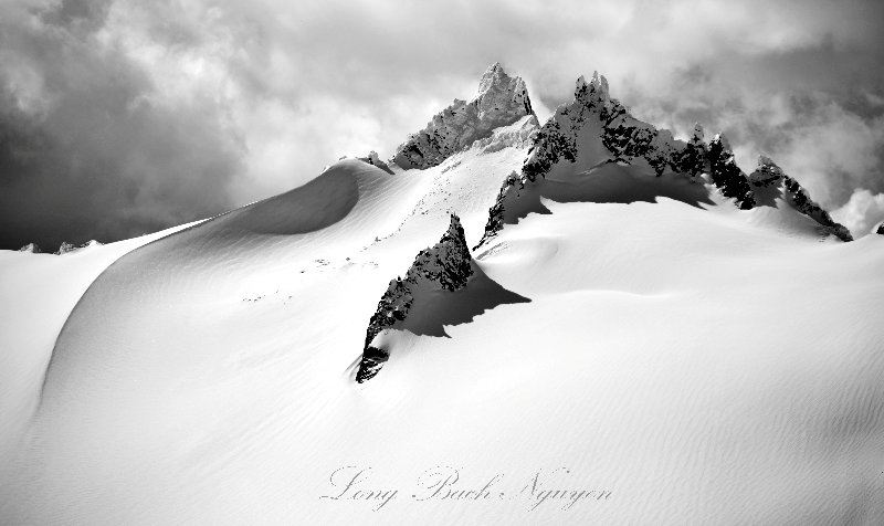 Spire Point on Dana Glacier North Cascades Mountain Washington  392  