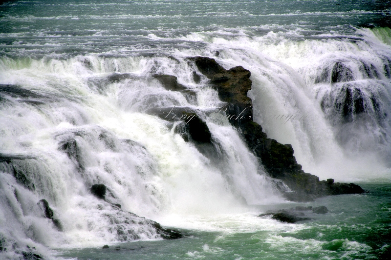 Lady of Gullfoss waterfall, Iceland 469