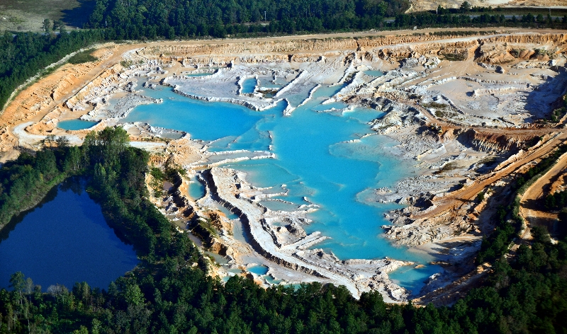 Sand and Gravel Pit GS Materials, Rocky Springs North Carolina 444  