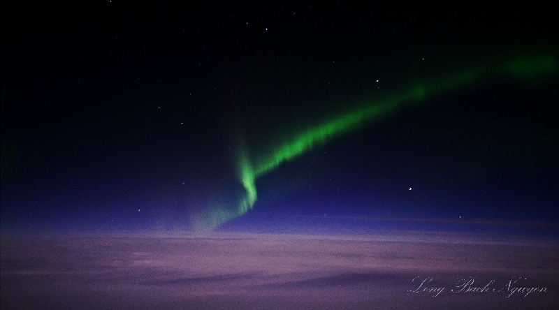 Northern Light over North Atlantic 239 from Cessna CJ-2
