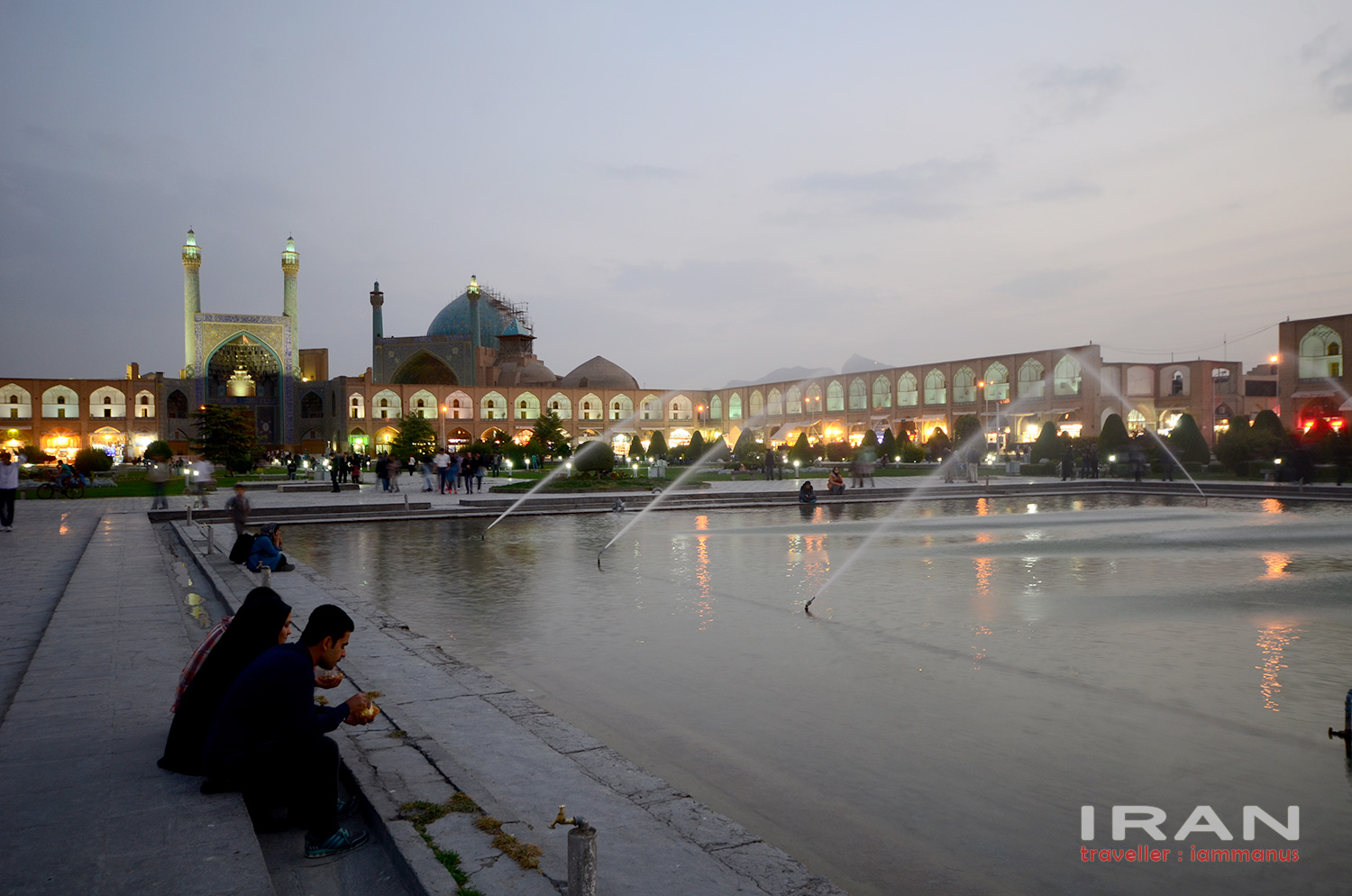 Imam Square by night