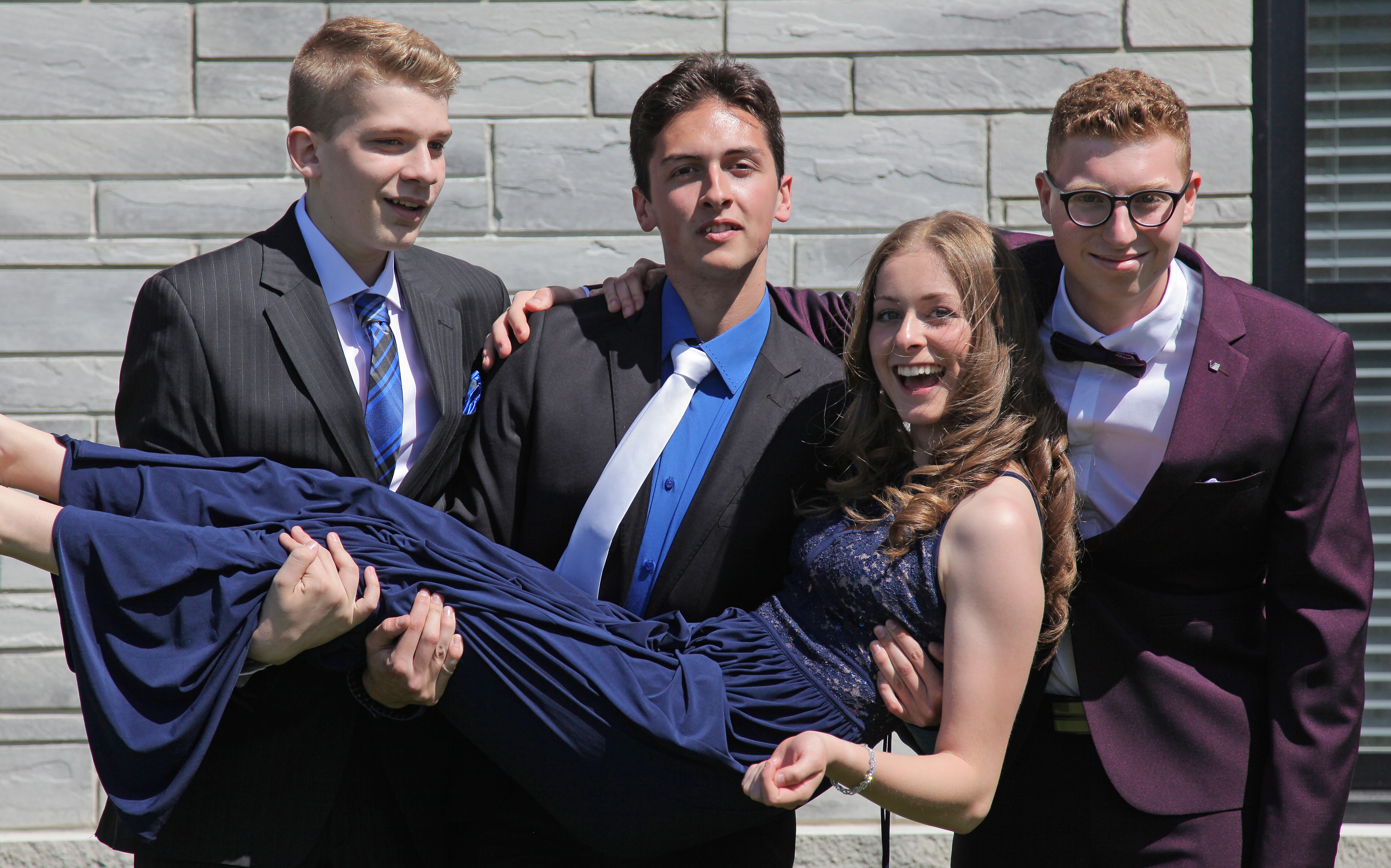 Moment de folie !! / Session de photo pour la journe de graduation dAlex