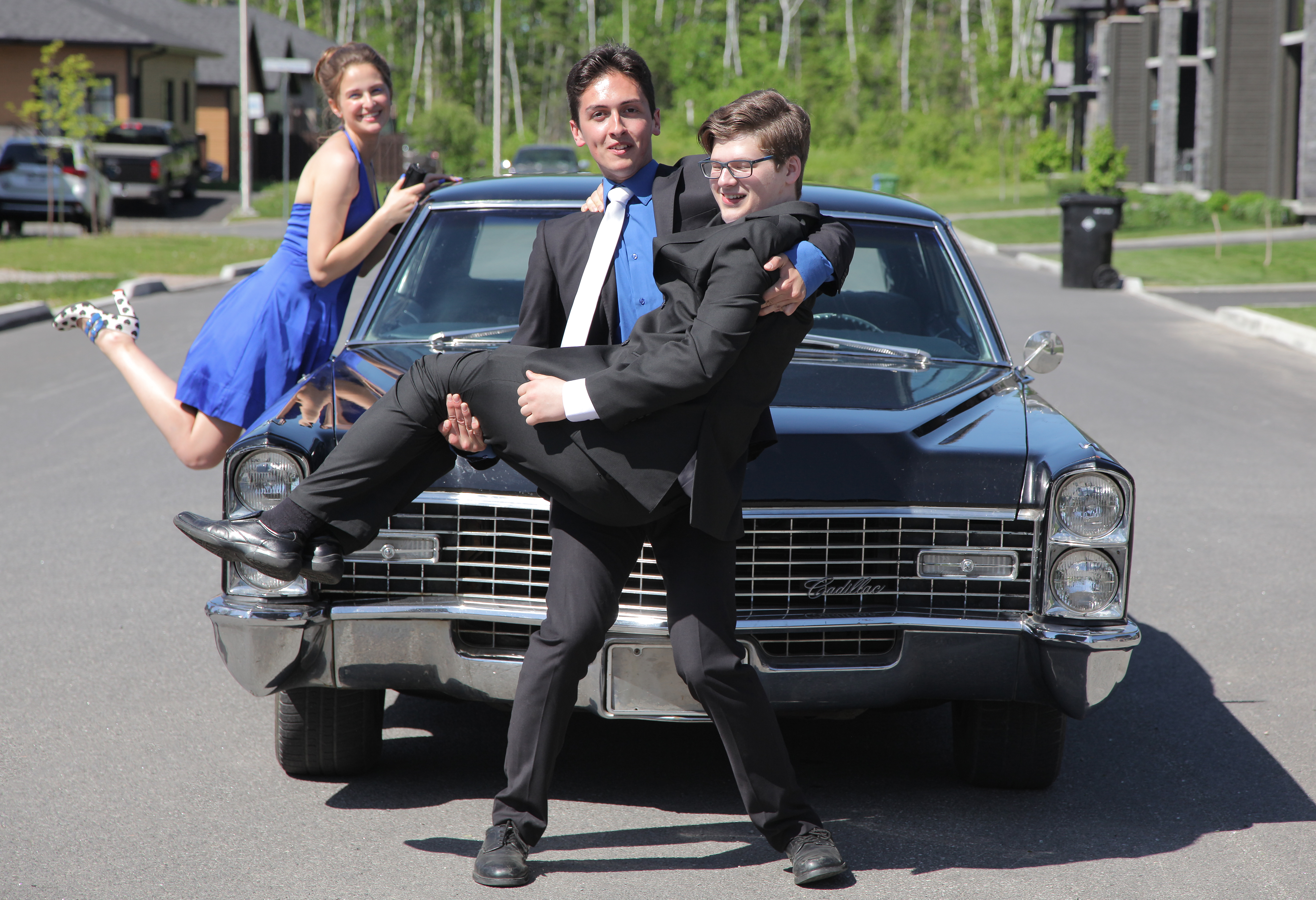 Moment de folie !! / Session de photo pour la journe de graduation dAlex