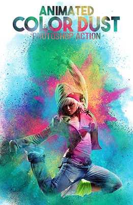 Animated Color Dust Photoshop Effect