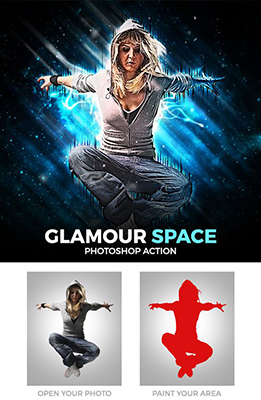 Glamour Space Photoshop Effect / Effet Photoshop