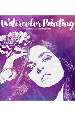 Watercolor Painting Photoshop Effect / Effet Photoshop