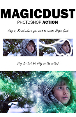 Magic Dust Photoshop Effect / Effet Photoshop