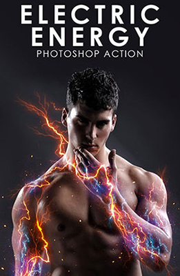 Electric Energy Photoshop Effect / Effet Photoshop