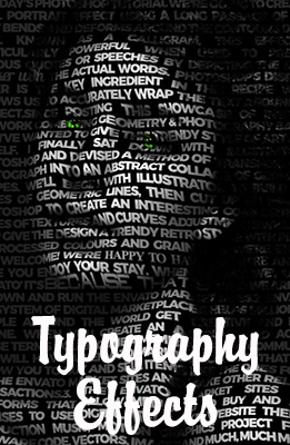Typography Effect Photoshop Effect / Effet Photoshop