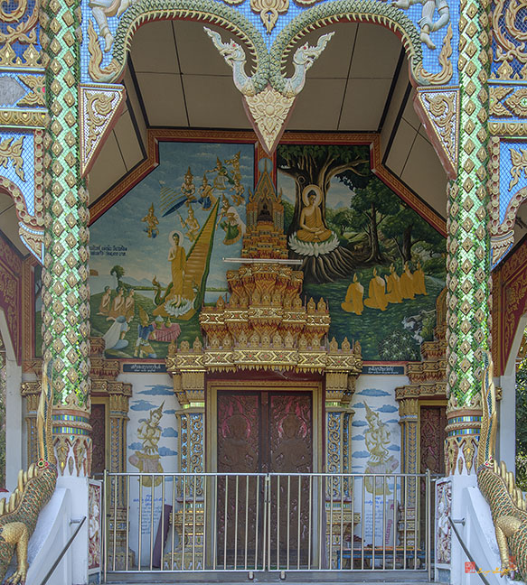 Wat Pak Thang Phra Wihan Entrance Paintings and Doors (DTHCM2144)