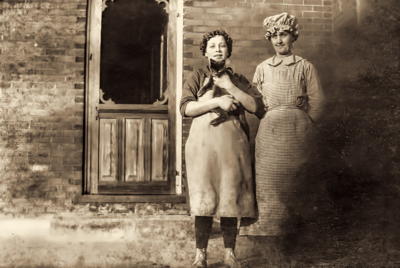 Two Ladies and a Cat
