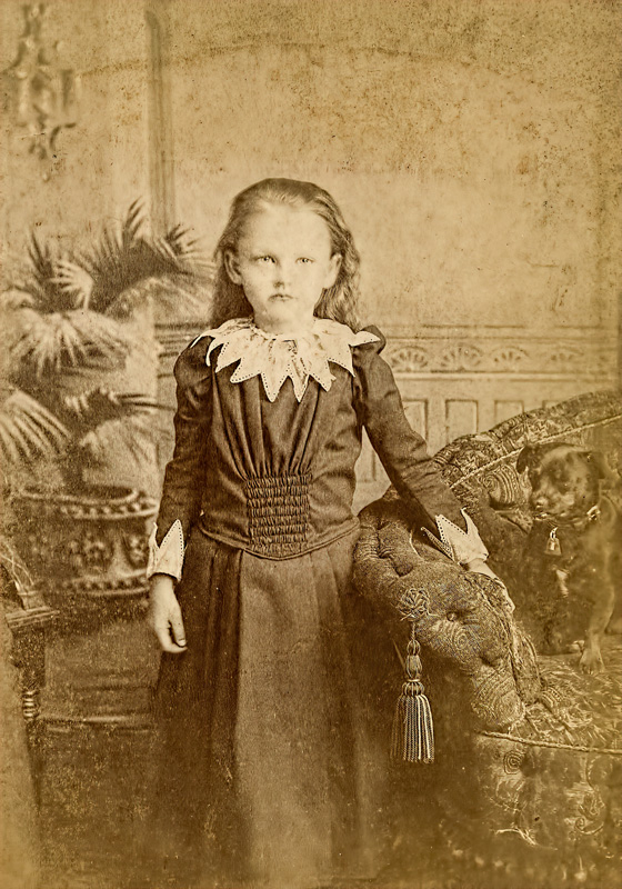 Girl with a Puppy