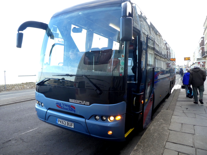 SEA VIEW COACHES of Poole, Dorset (PK63 BYF) @ Russell Hotel, Weymouth