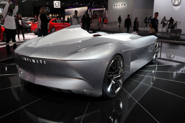 2018 Infiniti Prototype 10 electric concept, was part of Supercar exhibit, then shown at the L.A. & Detroit Auto Shows (1758)