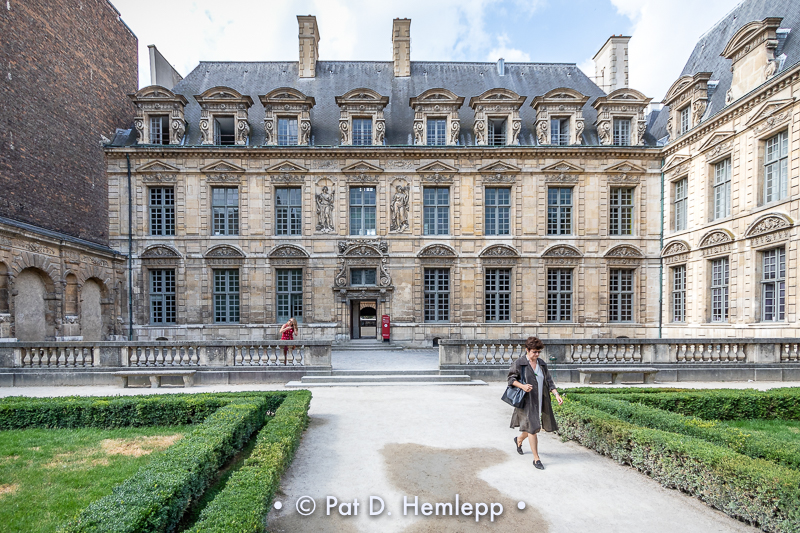 Walking the courtyard