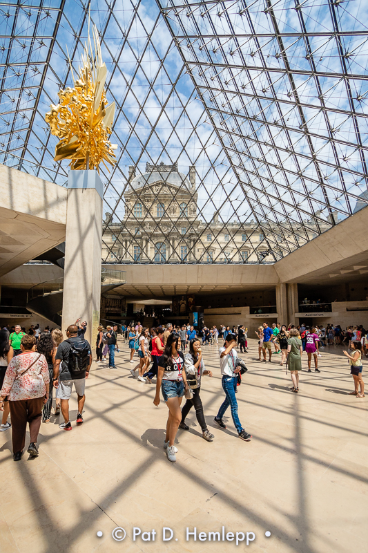 Inside the pyramid