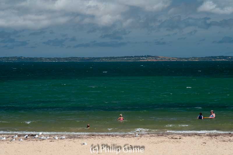 Balnarring Beach, looking across to Phillip Island