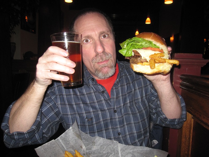 Cold Beer and Big Burger