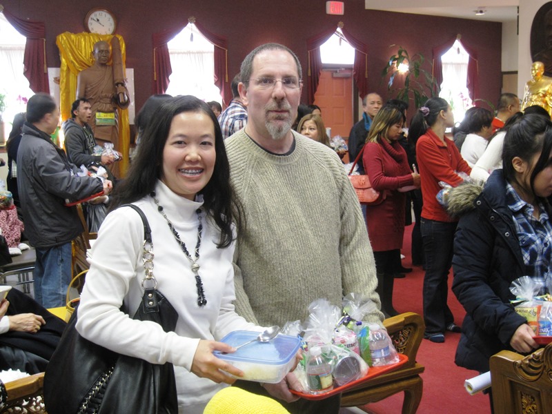 An offering for the monks