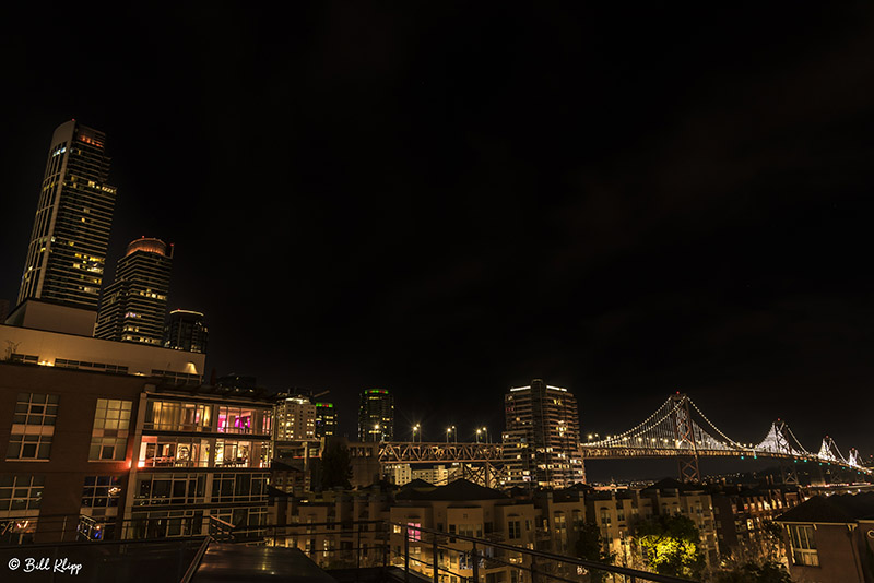 San Francisco Bay Bridge Night Sky  4