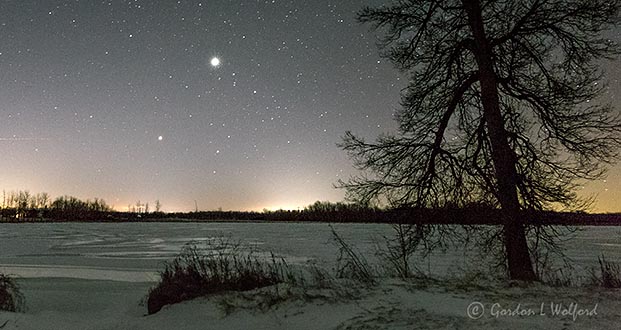 Jupiter & Venus Over Frozen Irish Creek P1370837-9