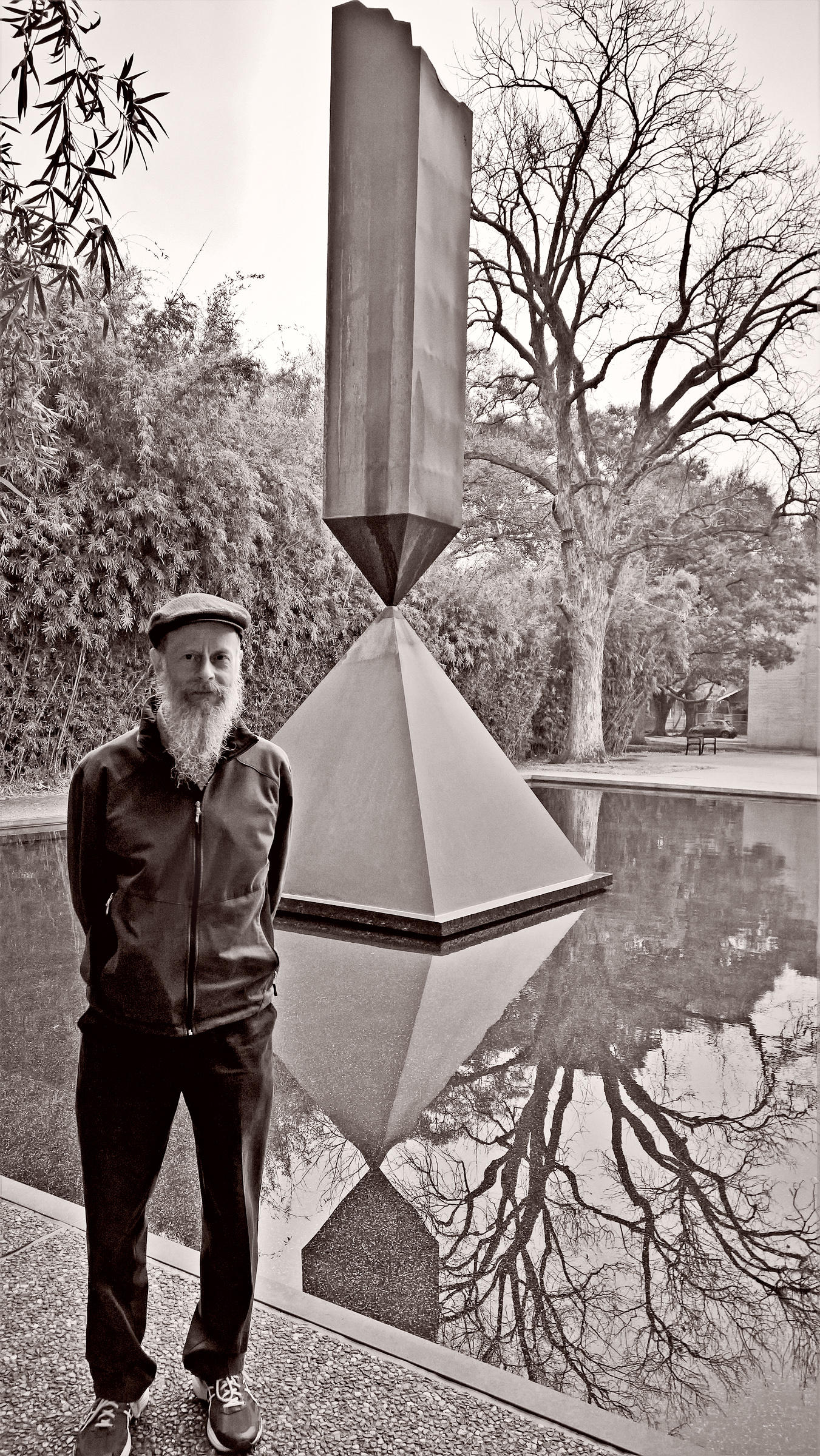 SM at Rothko Chapel Broken Obilesk
