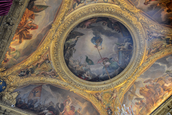 France Surrounded by her Victories over Germany, Spain and Holland, ceiling of the War Room, Palace of Versailles