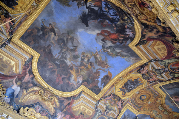 Ceiling of the Hall of Mirrors, Palace of Versailles