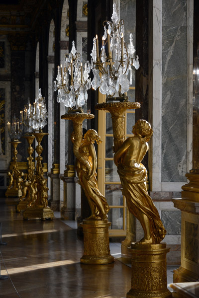 Sculptured Guéridons of the Hall of Mirrors