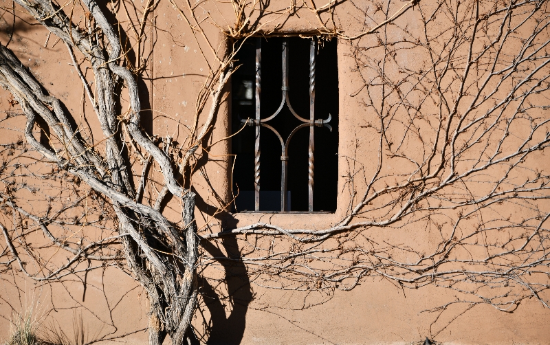 Window on building in Old Town Albuquerque, New Mexico 111 