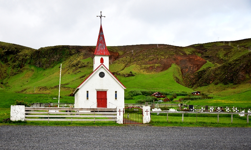 Reyniskirkja A Classic Icelandic-Style Church, Vik, Iceland 1446a 