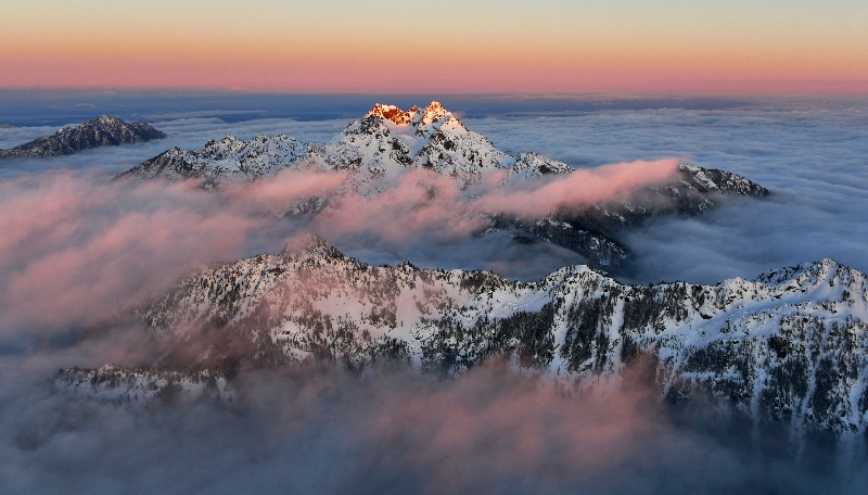 The Bretherton, The Brothers, St Peters Dome, Mount Jupiter, Olympic Mountains, Washington 693 