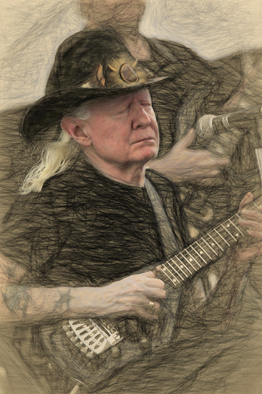 Johnny Winter Sketch 