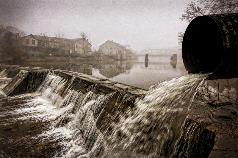 Elora on a Misty Morning  