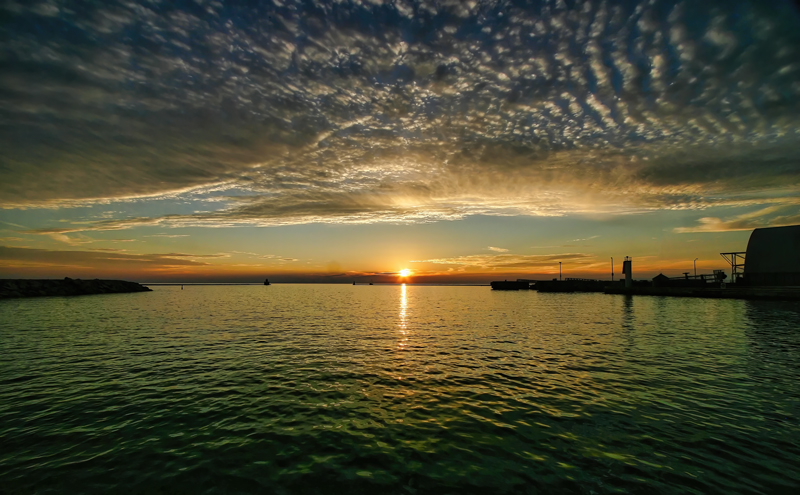 Sunset, Goderich Harbour  