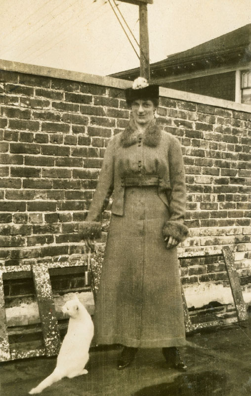 A lady and her Cat  