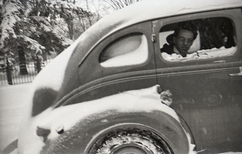 Car Window in Winter 