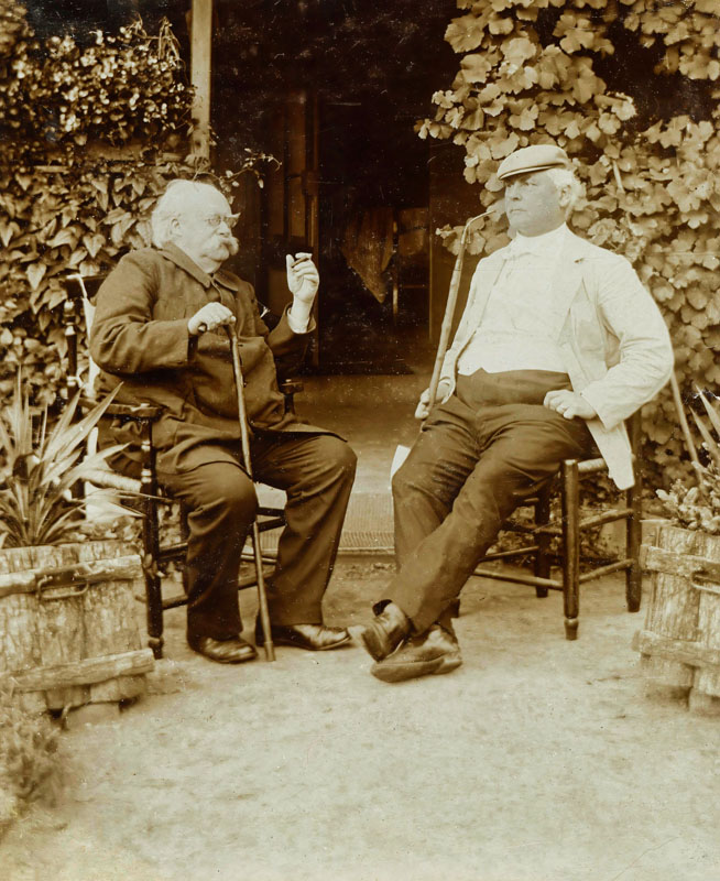 Two Gentlemen Smoking  