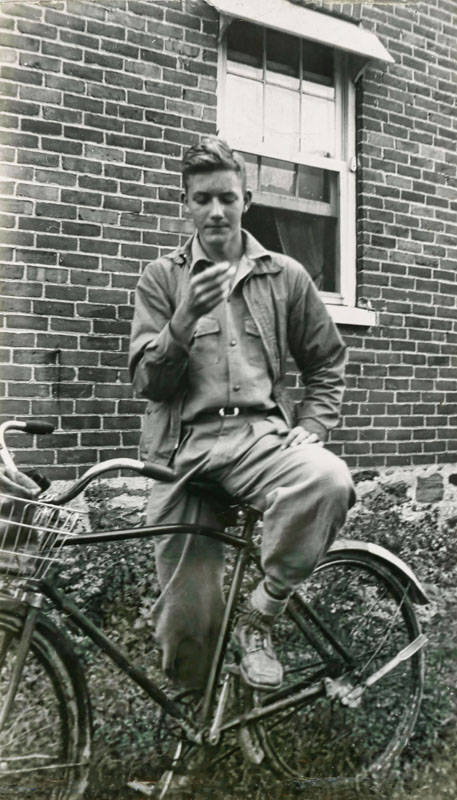 Young Man on a Bicycle  